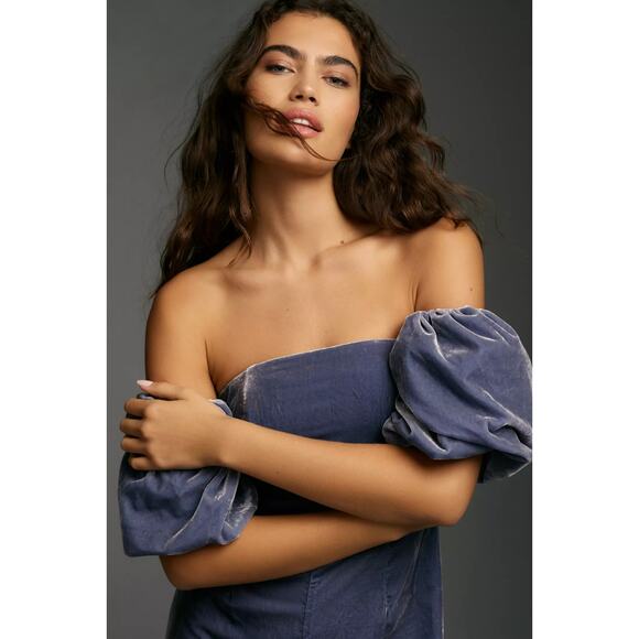 NEW Anthropologie The Femme Velvet Jumpsuit - Picture 3 of 4